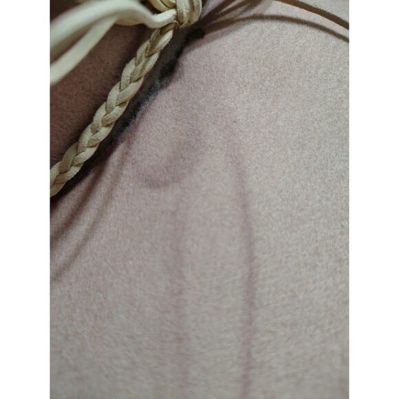 Wool Altar'd State Cowgirl Hat with Leather braided trim Pale Pink Cowgirlcore - Picture 10 of 12